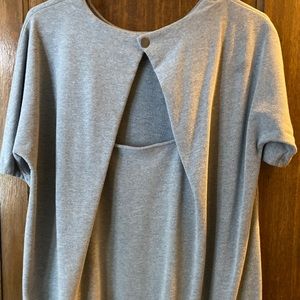 Grey maternity dress